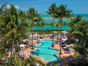 Waterfront resort with pools, marina, laguna, dining & more