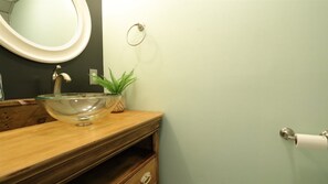 Lower Level Bathroom in Beautiful Campton NH Condo