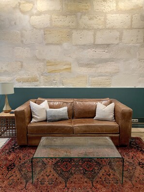 A couch that folds out into a double bed