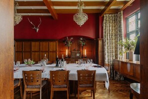 The dining room at Christie Mansion, Isle of Wight