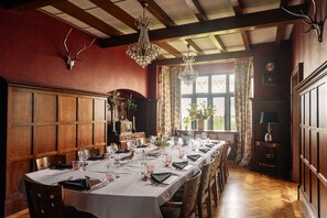 The dining room at Christie Mansion, Isle of Wight