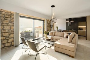 Kick back and enjoy the cozy comfort of this stylish lounge area