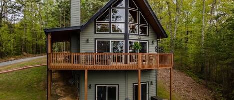 Cabin with a wrap around porch