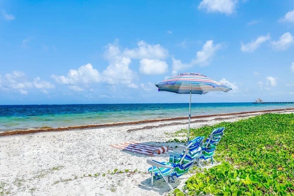 Enjoy the beaches of powder-white sand along this stretch of Mexico