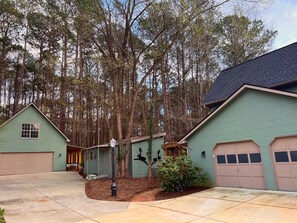 Main house has parking for golf cart