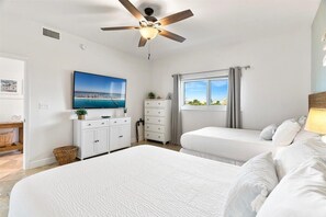 Guest Bedroom TV view - two full size beds