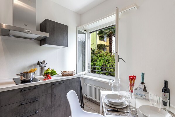 Kitchen and dining area