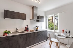 Kitchen and dining area