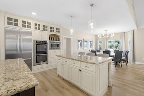 Double Oven, Microwave and Huge Refrigerator at Chateau Rosea of Wine Country