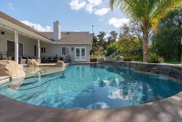 Cool and Shady Pool Time