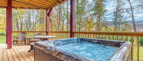 Outdoor Hot Tub with a View