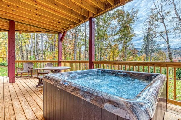 Outdoor Hot Tub with a View