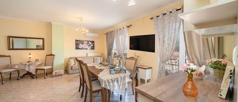 view of our large living dining room