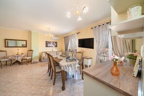 view of our large living dining room
