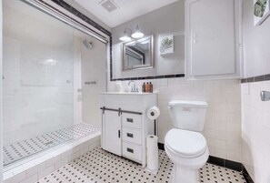 Clean Bathroom with a Classic Shower