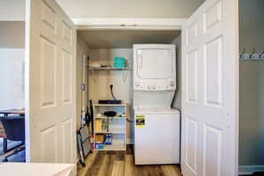 In-Unit washer and dryer.