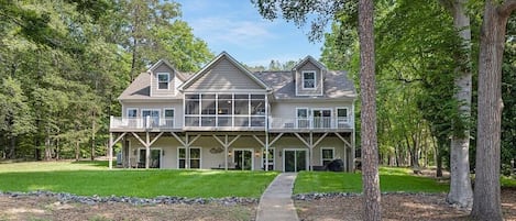 Backyard overlooking beautiful Lake Norman