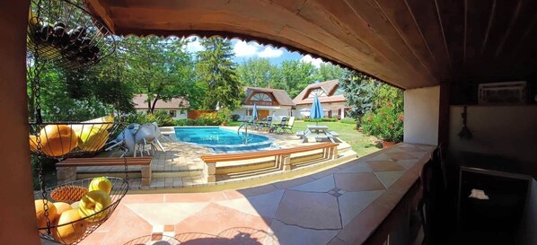 View from outside kitchen
