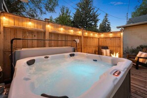 The hot tub is a great place to relax after a long day of exploring Sedona