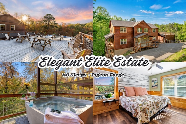 Welcome to Elegant Elite Estate by Ghosal Luxury Lodging—crafted for groups of up to 40 guests. Discover Mountain Excellence.
