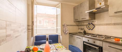 Kitchen and dining area