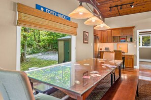 Dining table.