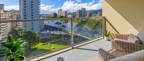 Enjoy your morning coffee on your own private lanai!