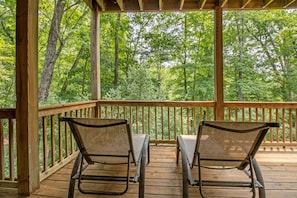 Relax and rest with ample deck space at Ridgecrest at Massanutten Resort