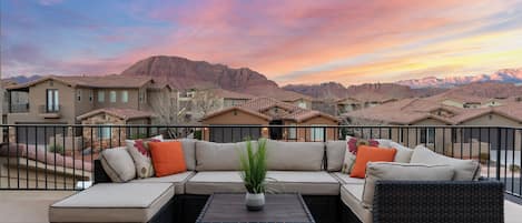 Balcony at Sunset