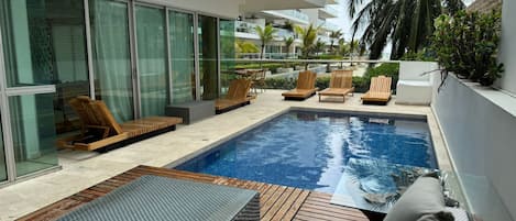 Sleek and stylish pool