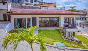 Villa Tempsique has a private, covered carport with room for 2 vehicles plus several outdoor patio areas with ocean views.