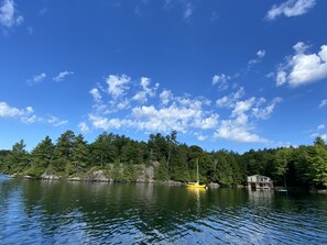 Burgess Island sits amongst a number of small islands - perfect for canoeing!