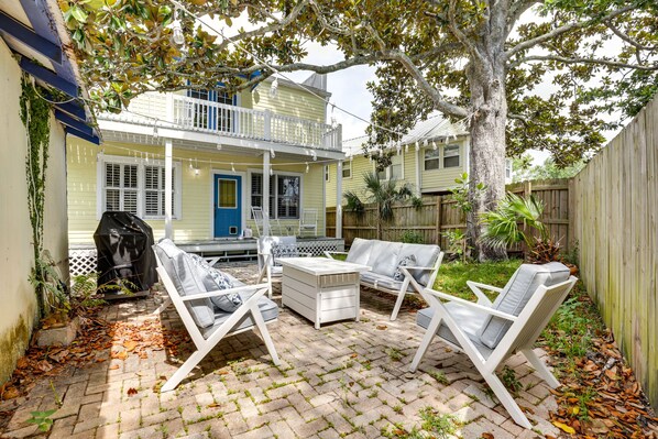 St. Augustine Vacation Rental | 3BR | 2.5BA | 2,264 Sq Ft | Stairs to Access