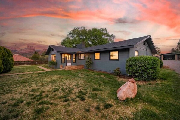 Additional view of the beautiful property at sunset