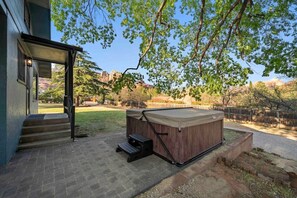 Relax in the hot tub after a day of exploring the Sedona area!