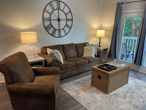 Comfortable seating area.