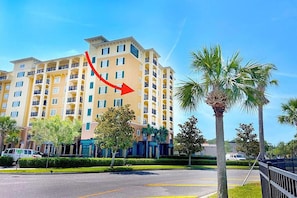 The condo is here, on the 5th floor.
