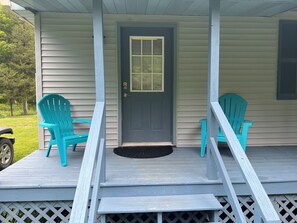 Front porch laundry room entrance 