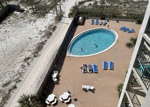 Aerial of pool