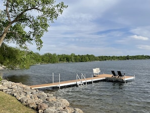 Private dock with seating