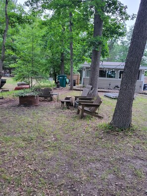 Back yard , with Canal views ..