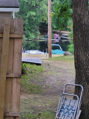 The Canal view from the Dinning Room Table ..