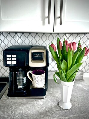 Kaffe och/eller kaffebryggare