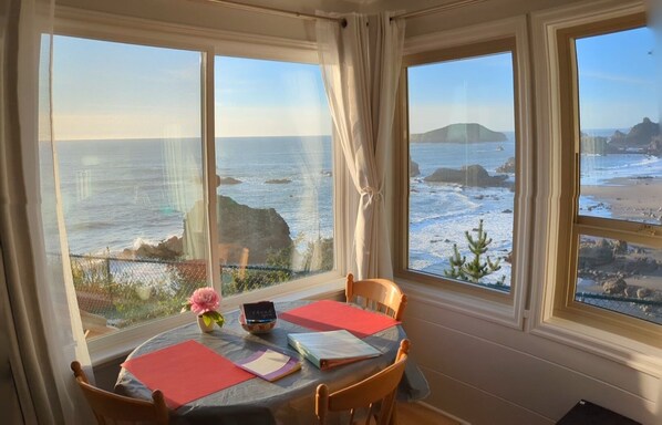 The view from your private dining table in the unit!