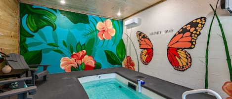 Welcome to Serenity Oasis- a heated indoor pool to make amazing memories