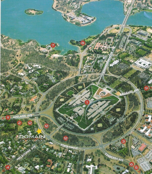 Great location adjacent to Parliament House and the diplomatic precinct.