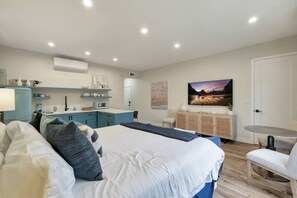 Primary Bedroom with TV- 65" SMART TV.
