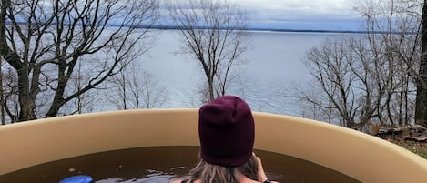 A hot soak on a cold December day