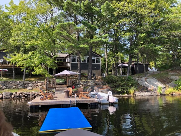 Easy access to the lake with lots of room on the dock for everyone!