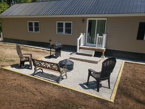 BBQ area and firepit